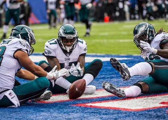 Eagles Metlife end zone shot